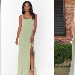 Show Me Your MuMu Paris Gown in Moss Green